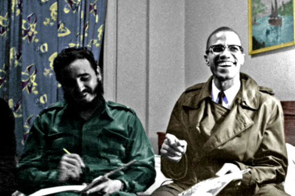 Fidel Castro And Malcolm X At The Hotel Theresa, 1960